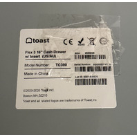 TOAST TC300 POS FLEX 3 16 INCH CASH DRAWER WITH 2 KEYS HW0028
