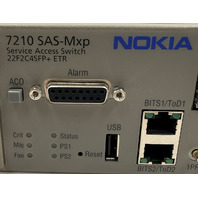 NOKIA ALCATEL LUCENT 7210 SAS-MXP 22F2C4SFP+ ETR SERVICE ACCESS SWITCH
