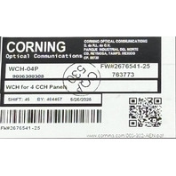 CORNING WCH-04P FIBER OPTIC WALL MOUNTABLE CONNECTOR HOUSING ENCLOSURE