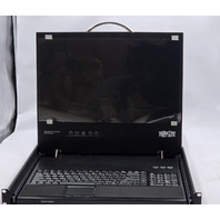 TRIPP-LITE B021-000-19 LCD 1U 19 INCH KEYBOARD RACKMOUNT CONSOLE CB8AF7