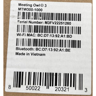OWL LABS MEETING OWL 3 MTW300-1000 1080P 360 DEGREE VIDEO CONFERENCE CAMERA
