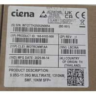 CIENA 160-9103-900 MULTIRATE 9.95G-11.09G 1310NM SMF 10KM TRANSCEIVER MODULE