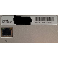 CISCO MS130-48-HW MERAKI 48 PORT GIGABIT ETHERNET SWITCH NETWORKING