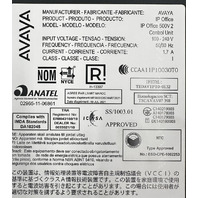 AVAYA IP OFFICE 500 V2 PHONE CONTROL UNIT 700514867 100 - 240V 700514867