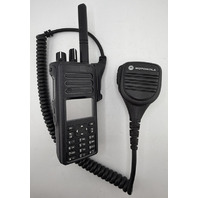 QTY 10 MOTOROLA XPR7550E AAH56RDN9WA1AN TWO WAY RADIO MICROPHONE +EC12M CHARGER