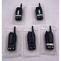 LOT OF 5 VOCEON BL-6887 RMP700 PORTABLE TWO-WAY RADIOS WITH BATTERIES 1.5" SCREEN