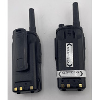LOT OF 5 VOCEON BL-6887 RMP700 PORTABLE TWO-WAY RADIOS WITH BATTERIES 1.5" SCREEN