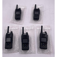 LOT OF 5 VOCEON BL-6887 RMP700 PORTABLE TWO-WAY RADIOS WITH BATTERIES 1.5" SCREEN