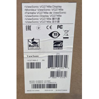 VIEWSONIC VG2748A VS18981 ERGONOMIC 27" 1080P MONITOR W/ 40-DEGREE TILT AND CORD