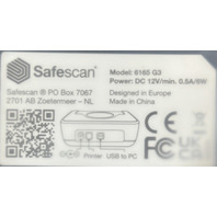 SAFESCAN 6165 G3 ELECTRIC ADJUSTABLE TRAY ADVANCED MULTI-CURRENCY COUNTING SCALE