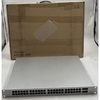 CISCO MS130-48P-HW 74-127929-01 MERAKI GIGABIT NETWORK 48 PORT 740W POE SWITCH