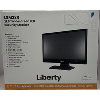 LIBERTY LSM22R LED 21.5" WIDESCREEN HDMI VGA BNC INPUTS REMOTE SECURITY MONITOR