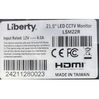LIBERTY LSM22R LED 21.5" WIDESCREEN HDMI VGA BNC INPUTS REMOTE SECURITY MONITOR