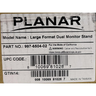 PLANAR B9ZM072 LARGE DUAL MONITOR STAND BLACK MONITOR MOUNT