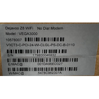 DEJAVOO VEGA3000 WIFI Z8 V3CT3 CREDIT CARD MOBILE PAYMENT TERMINAL W/PS