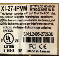 CLICKIT XI-27-IPVM 27 INCH 16 CHANNEL PVM PUBLIC VIEW COLOR SECURITY MONITOR