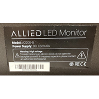 ALLIED A2200-B DC 12V 4A 22 INCH 1080P FULL HD 1920 X 1080 60HZ GAMING MONITOR