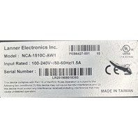 LANNER ELECTRONICS NCA-1510C-AW1 ARTIC WOLF AWN101 DESKTOP NETWORK APPLIANCE