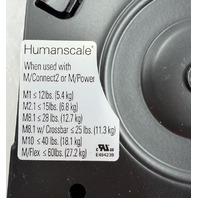 HUMANSCALE M8.1 ADJUSTABLE DUAL MONITOR ARM W/ CONNECT3 CHARGING HUB