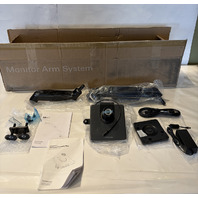HUMANSCALE M8.1 ADJUSTABLE DUAL MONITOR ARM W/ CONNECT3 CHARGING HUB