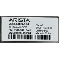 ARISTA NETWORKS QDD-400G-FR4 XVR-10213-41 OPTICAL 400GBASE-FR4 TRANSCEIVER