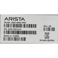 ARISTA NETWORKS QDD-400G-FR4 XVR-10213-41 OPTICAL 400GBASE-FR4 TRANSCEIVER