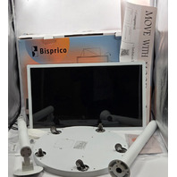 BISPRICO PORTABLE 27" MOBILE SMART DISPLAY TOUCH SCREEN MONITOR WITH STAND WHITE
