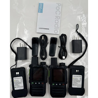 INTERCOM NETWORK RADIO POC RADIO LONG-RANGE 4G SET OF 2 WALKIE TALKIES