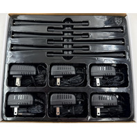 LOT OF 6 SAMCOM FPCN30A LONG RANGE 5W TWO WAY RADIOS W/ BATTERIES AND CHARGERS