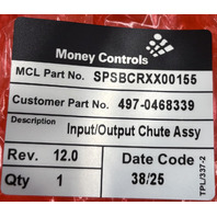 MONEY CONTROLS SUB/6081 SPSBCRXX00155 HOPPER COIN ACCEPTOR REVISION 12