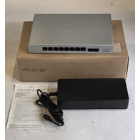 CISCO MS130-8P-HW MERAKI GIGABIT POE+ 8-PORT CLOUD MANAGED NETWORK SWITCH