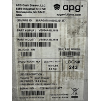 APG VB554A-BL1616 BLACK STANDARD DUTY 5 DRAWER USBPRO POS CASH DRAWER