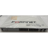 FORTINET FORTISWITCH FS-124E-FPOE P25482-03-01 24X1GB PORTS POE ETHERNET SWITCH