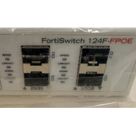 FORTINET FORTISWITCH FS-124E-FPOE P25482-03-01 24X1GB PORTS POE ETHERNET SWITCH