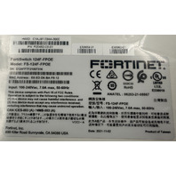 FORTINET FORTISWITCH FS-124E-FPOE P25482-03-01 24X1GB PORTS POE ETHERNET SWITCH