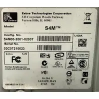 ZEBRA S4M S4M00-2001-0200T INDUSTRIAL STRIPE THERMAL TRANSFER LABEL PRINTER