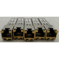 LOT OF 5 HPE ARUBA J8177D 1990-3816 1G SFP BT 100M CAT5E TRANSCEIVERS