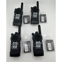 LOT OF 4 MOTOROLA AP1810BKN8BB UHF BUSINESS WALKIE TALKIE TWO-WAY RADIOS