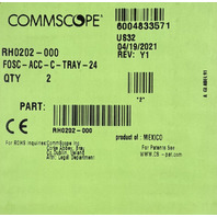 LOT OF 20 COMMSCOPE RH0202-000 FOSC FIBER OPTIC SPLICE TRAYS FOSC-ACC-C-TRAY-24