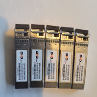 LOT OF 5 - DHD SFP-10G-BX40U-DHD FIBER TRANSCEIVER 10G 40KM SMF DOM