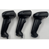 LOT OF 3 HONEYWELL 1900 1900GSR-2 XENON BLACK BARCODE SCANNERS
