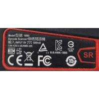 HONEYWELL 1990I 1990ISR-3 SR BARCODE SCANNER RED/BLACK WITH CORD