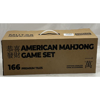 MUTEX 166 PREMIUM TILES AMERICAN MAHJONG GAME SET WITH TRAVELER BAG ORANGE