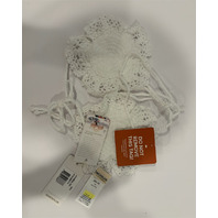 AGUA BENDITA BY REVOLVE ATIYA BRIDAL 19431 CROCHET BIKINI TOP SMALL S IVORY