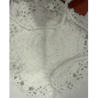 AGUA BENDITA BY REVOLVE ATIYA BRIDAL 19431 CROCHET BIKINI TOP MEDIUM M IVORY