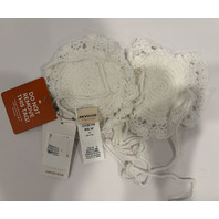 AGUA BENDITA BY REVOLVE ATIYA BRIDAL 19431 CROCHET BIKINI TOP MEDIUM M IVORY