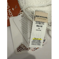 AGUA BENDITA BY REVOLVE ATIYA BRIDAL 19431 CROCHET BIKINI TOP MEDIUM M IVORY