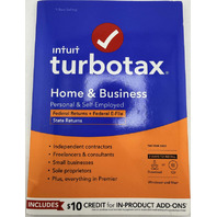 INTUIT TURBOTAX HOME & BUSINESS 2022 512403 PHYSICAL CD TAX SOFTWARE