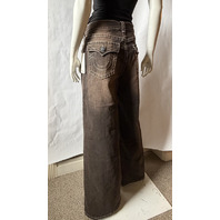 TRUE RELIGION 207786 JESSIE BAGGY JEAN SIZE 32 DARK WASH 