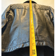 ALL SAINTS W085LB CARGO LEATHER BIKER JACKET WOMENS SIZE US 6